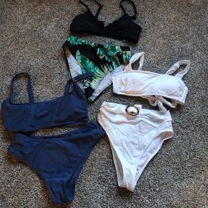 3 pack of target/ cupshe swimsuit size xs/s
